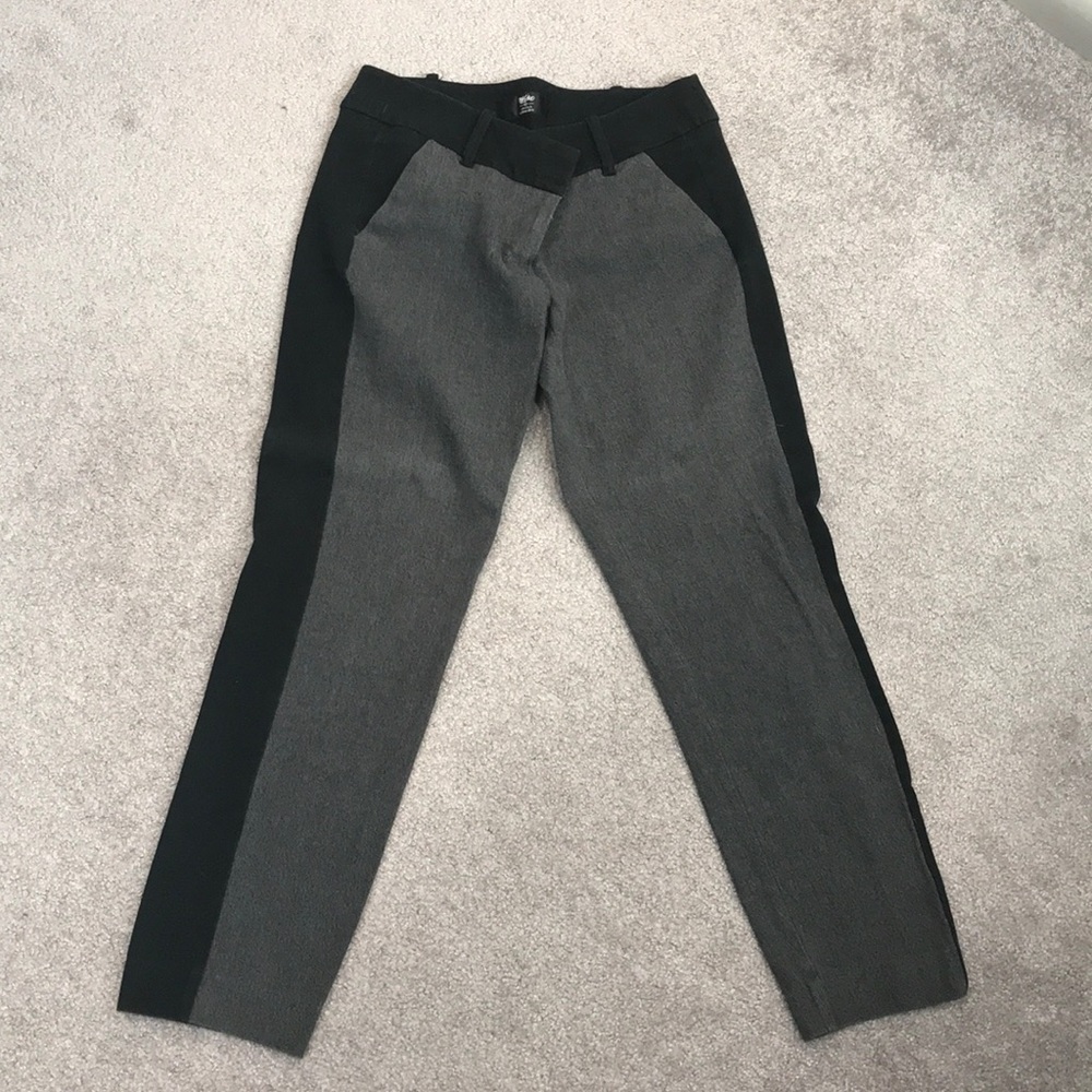 Black/Gray Colorblock Pants